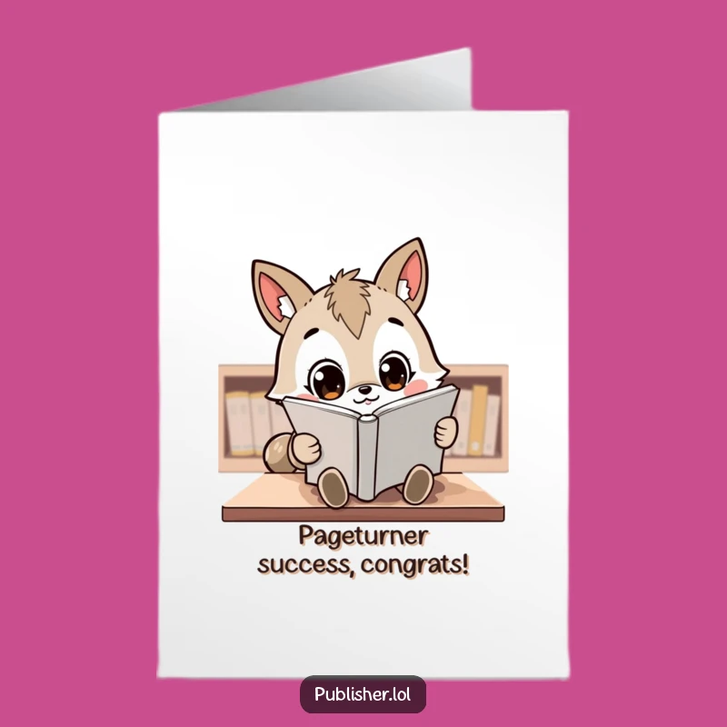 Free Printable Congrats Card: Funny Kawaii Animal Reviews Manuscript, Scholarly Downloadable Gift