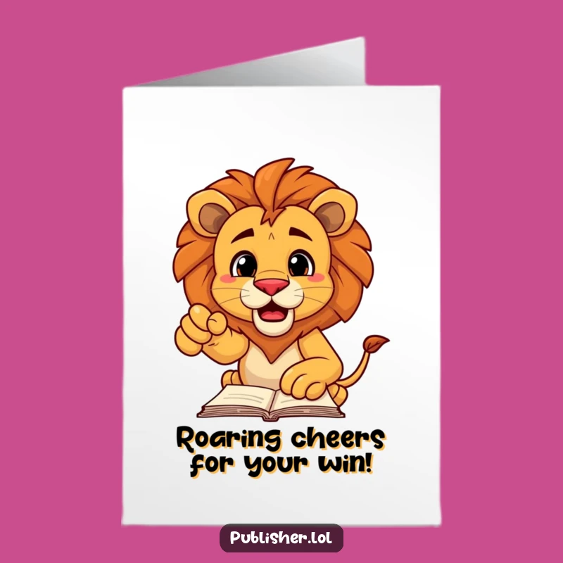 Free Printable Lion Congrats Card: Powerful Downloadable for Victorious Moments
