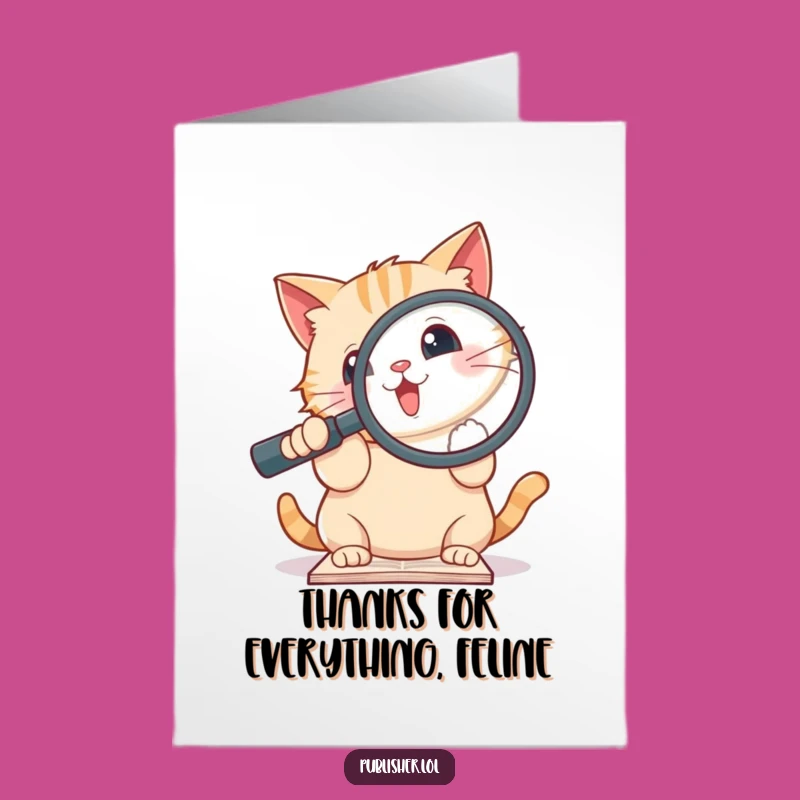 Free Printable Cat Thank You Card - Grateful Cat, Funny Downloadable Gesture