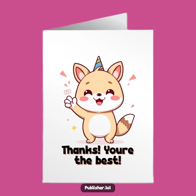 Free Printable Thank You Card: Funny Animal Stamp, Hilarious Downloadable Gift