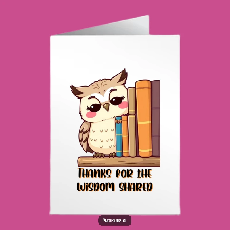 Free Printable Thank You Card: Owl's Thoughtful Thanks, Downloadable Gift