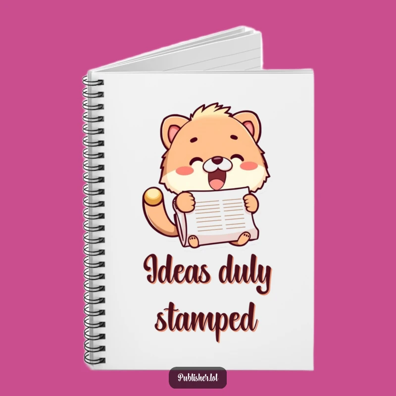 Funny Fuzzy Animal Stamping Notebook - Your Official Funny Journal