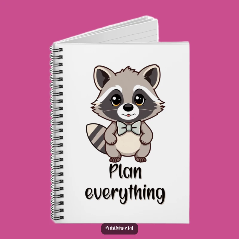Funny Kawaii Raccoon Notebook: Jot Down Important Thoughts with Dapper Style