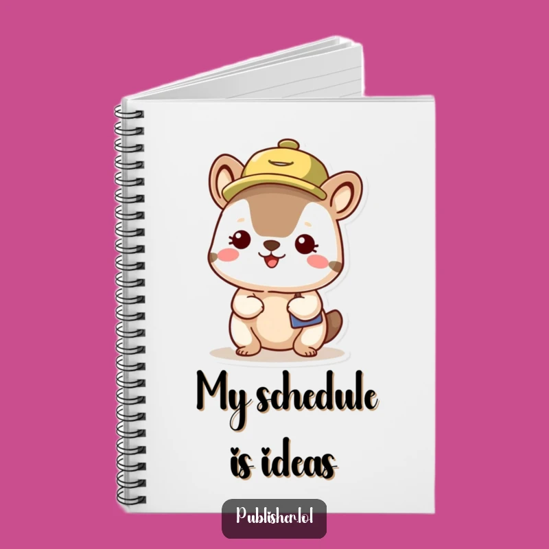 Funny Organized Animal Notebook - Busy Schedule Character Journal, Perfect Funny Gift
