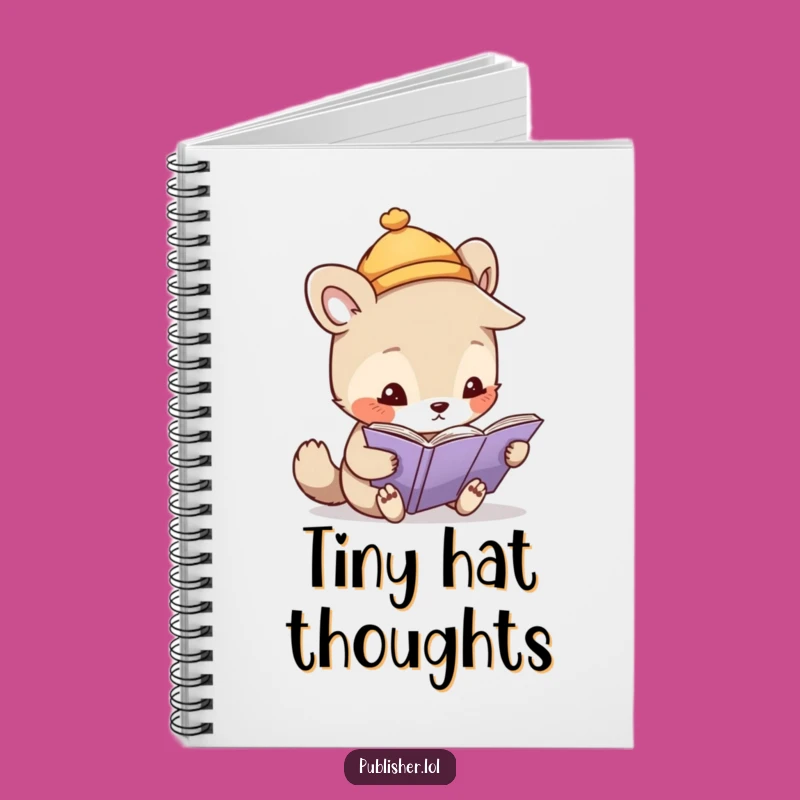 Funny Whimsical Animal Hat Notebook - Document Your Findings Hilariously