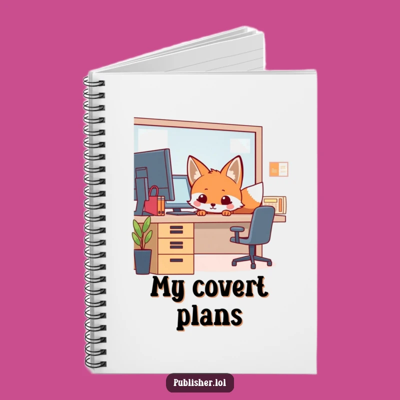 Funny Fox Notebook - Jot Down Ideas with Witty Office Charm