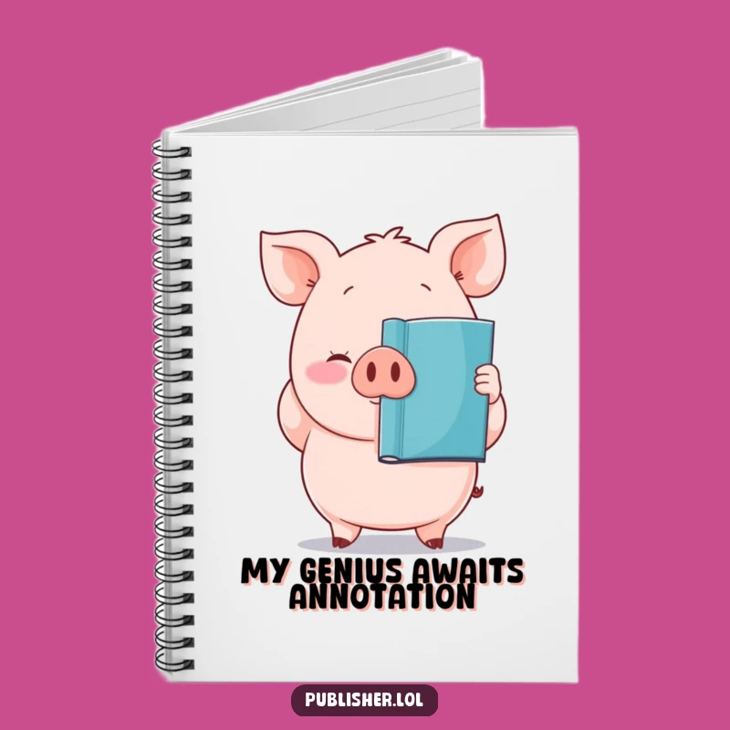 Funny Pig Author Notebook: Jot Down Your Literary Genius with this Hilarious Journal