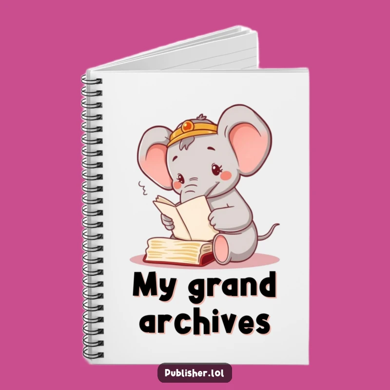 Funny Elephant Manuscript Notebook: Jot Down Your Busy Thoughts with Joy
