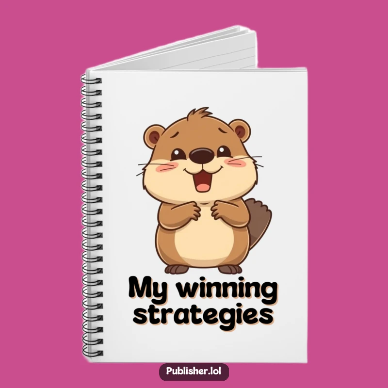 Funny Beaver Notebook - Capture Deals with Enthusiastic Business Notes