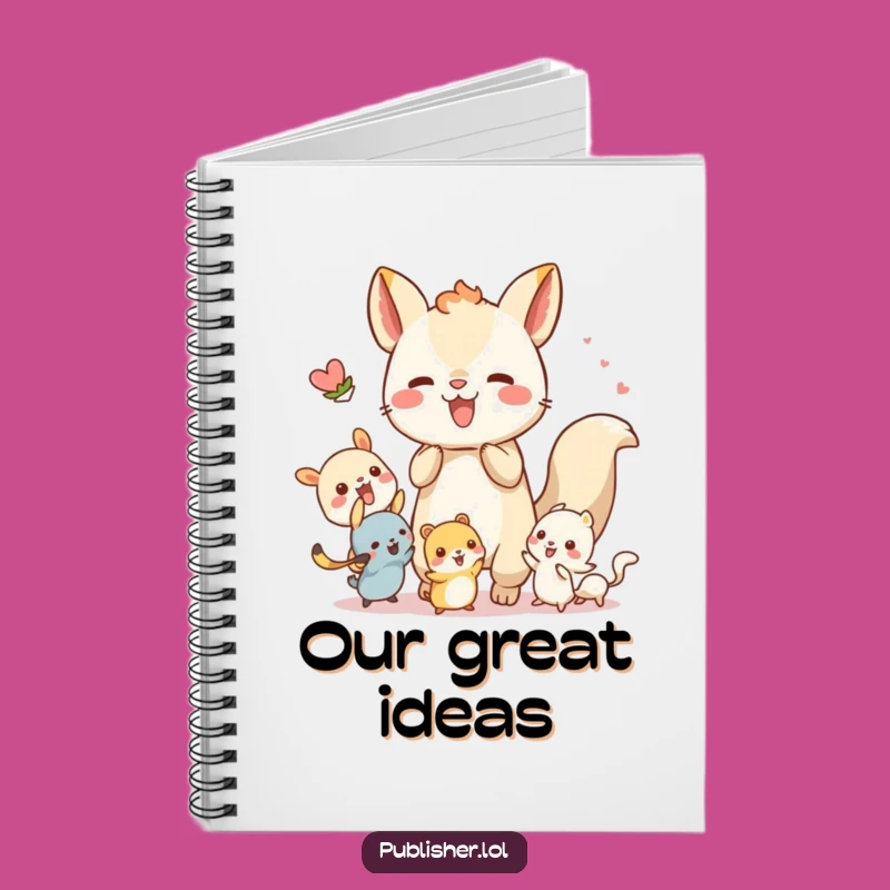 Funny Teamwork Animal Notebook: Collaborate on Ideas