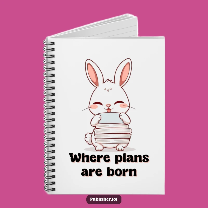 Funny Winking Rabbit Notebook: Meticulous Ideas for a Hilarious Gift