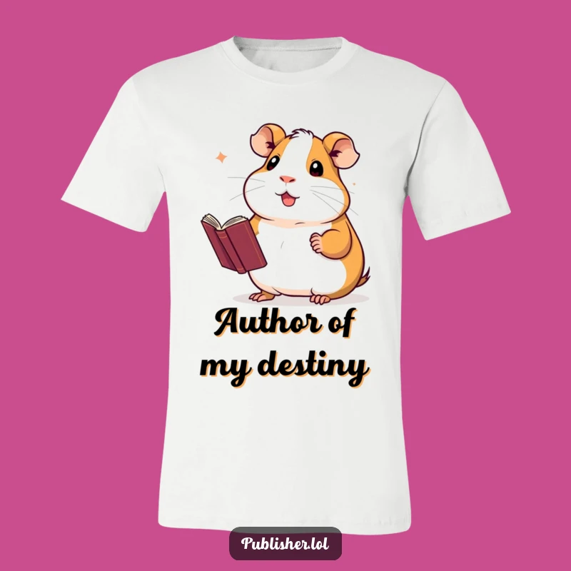 Funny Guinea Pig Novelist T-Shirt: Hilarious Apparel for Proud Authors
