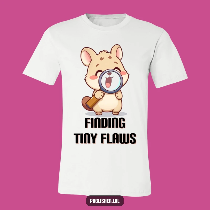 Funny Animal Magnifying Glass T-Shirt - Hilarious Gift for Detectives