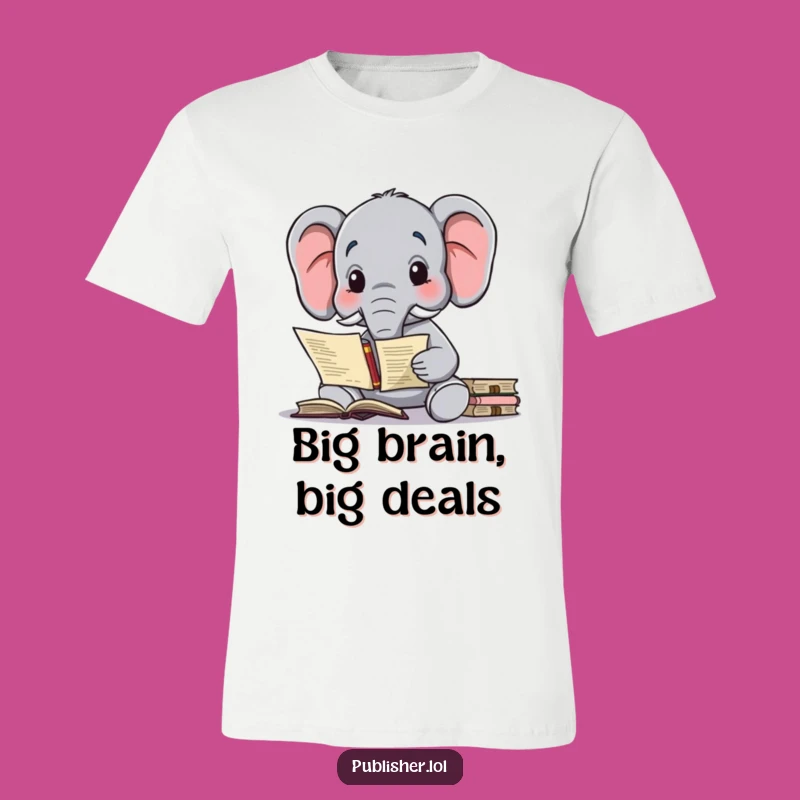 Funny Elephant Contract Tee: Wear Your Publishing Ponderings with Humor
