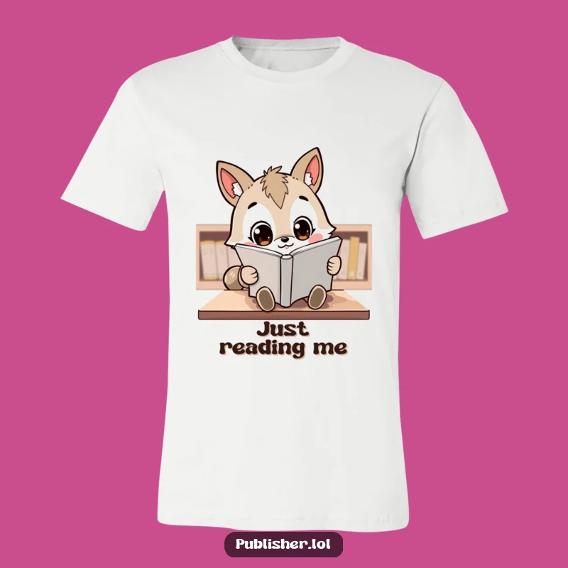 Funny Reviewing Animal T-Shirt: Kawaii Character Reads Manuscript, Ideal Funny Gift for Book Lovers!