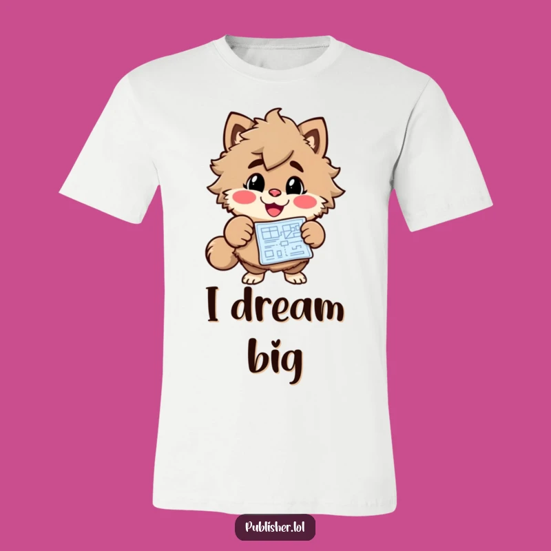 Funny Blueprint Builder T-Shirt - Enthusiastic Character Tee, Ideal Funny Gift