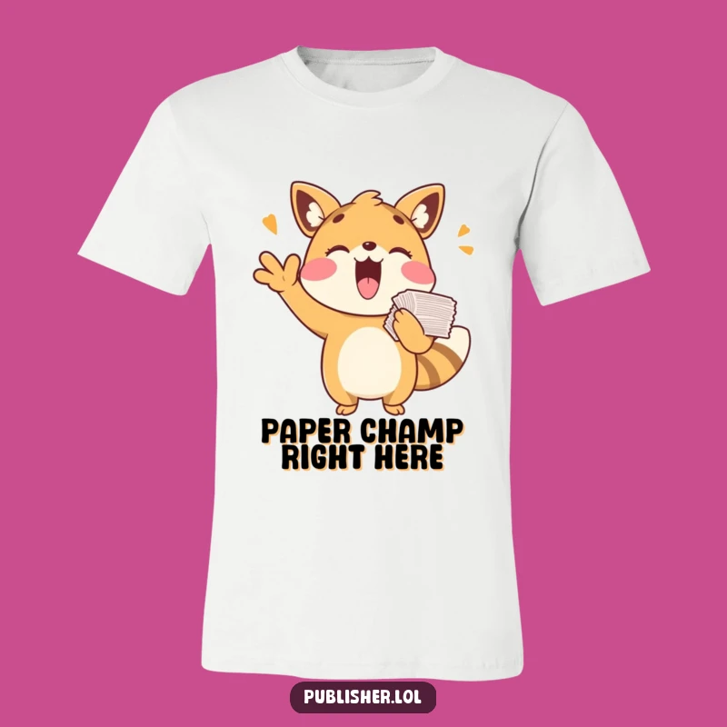 Funny Playful Animal Cheering T-Shirt - Hilarious Gift for Happy People