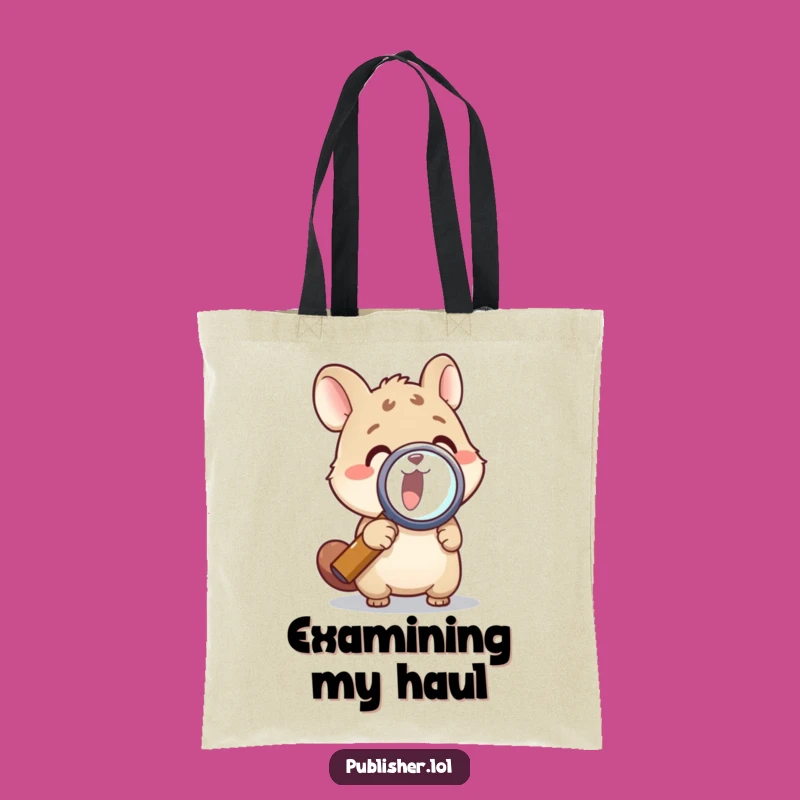 Funny Animal Magnifying Glass Tote Bag - Carry Your Curiosity