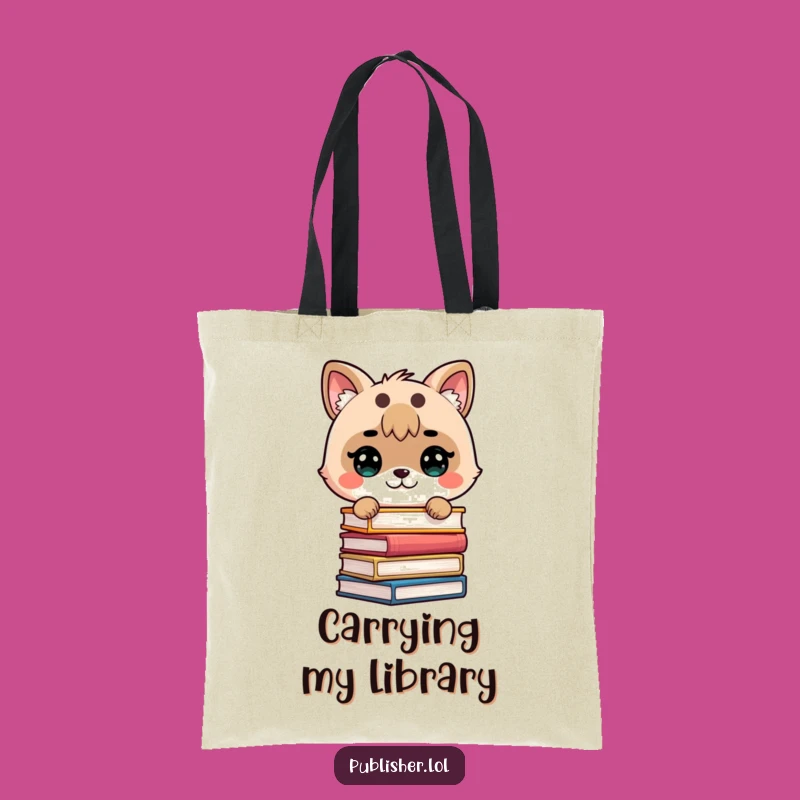 Funny Bookworm Stack Tote Bag - Carry Your Literary Adventures!