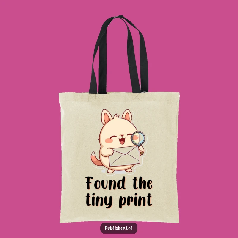 Funny Investigator Animal Tote Bag: Carry Your Clues in Style