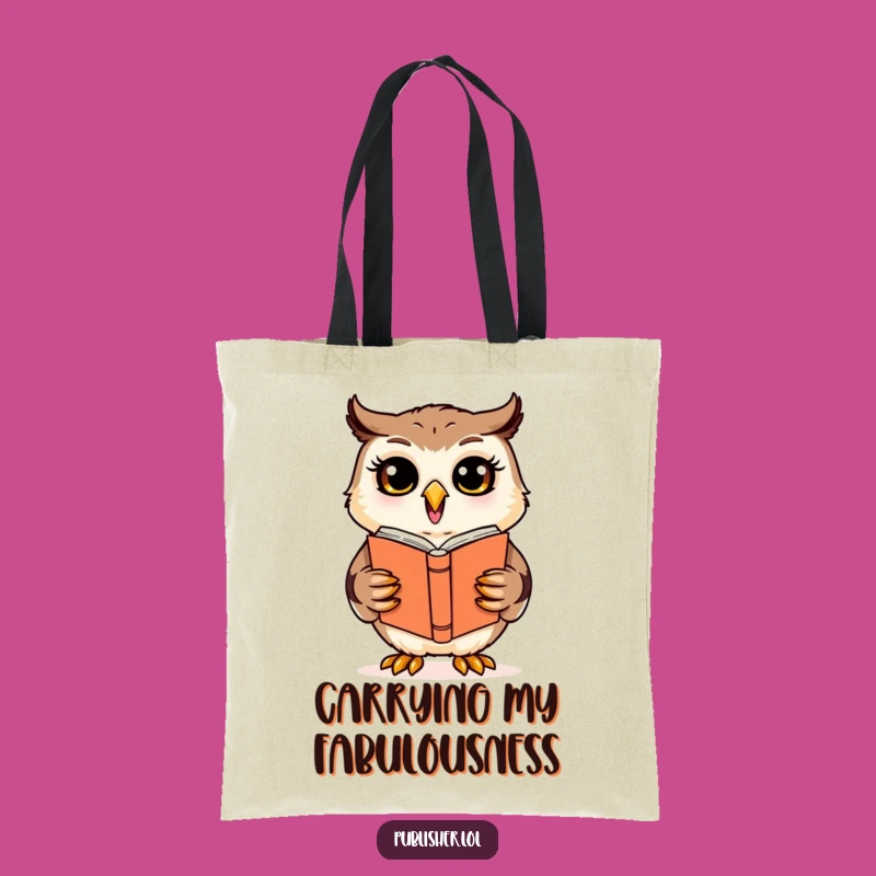 Funny Owl Designer Tote Bag: Carry Your Creations with Humorous Style