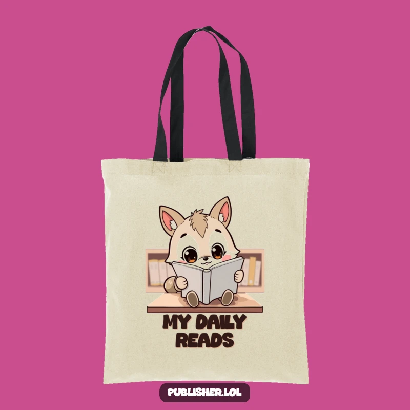 Funny Reviewing Animal Tote Bag: Carry Your Books with a Hilarious Character, Perfect Funny Gift!