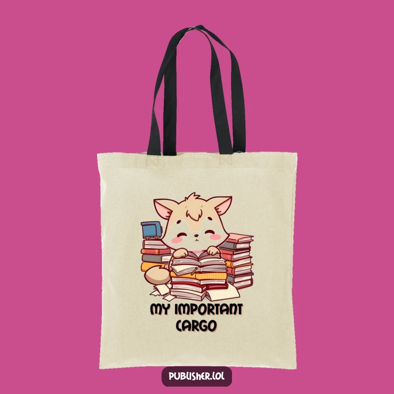 Funny Animal Manuscript Sorting Tote Bag - Carry Your Focus