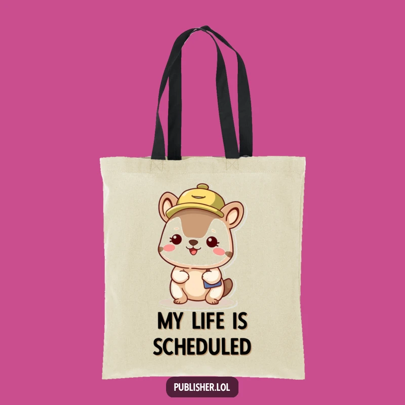 Funny Organized Animal Tote Bag - Spacious Busy Schedule Carry-All, Perfect Funny Gift