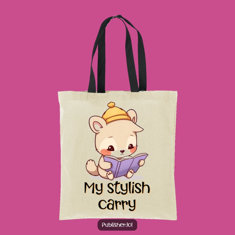Funny Whimsical Animal Hat Tote Bag - Chic & Hilarious Explorer